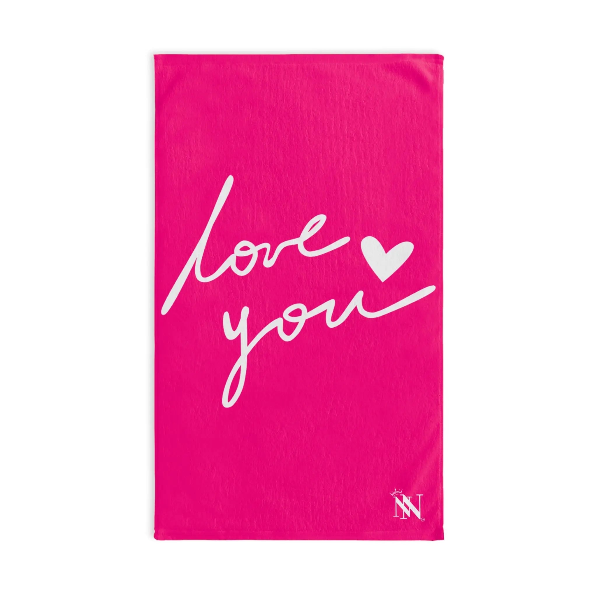 Love You with a Heart Cum Towel