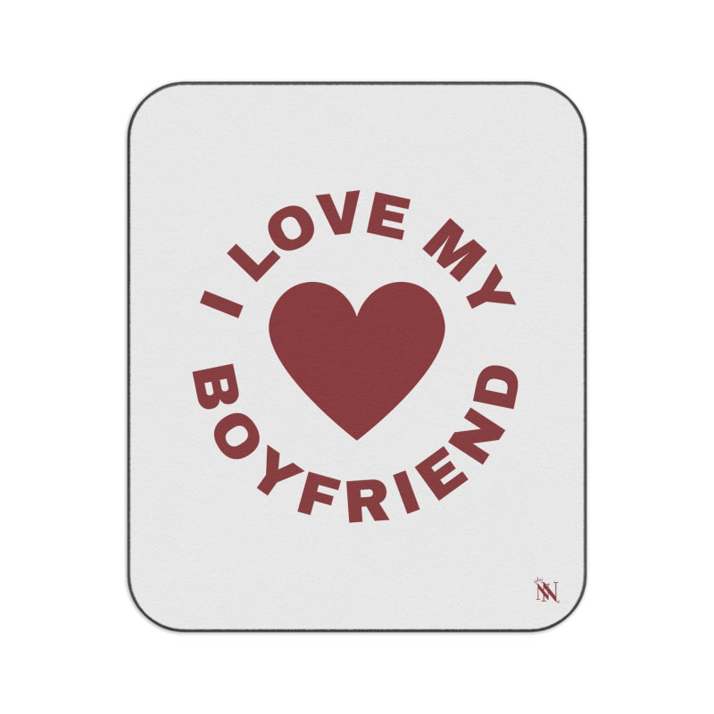 I Love My Boyfriend Heart | Mix Match Fun-Flirty Lovers’ Water-Resistant Blankets