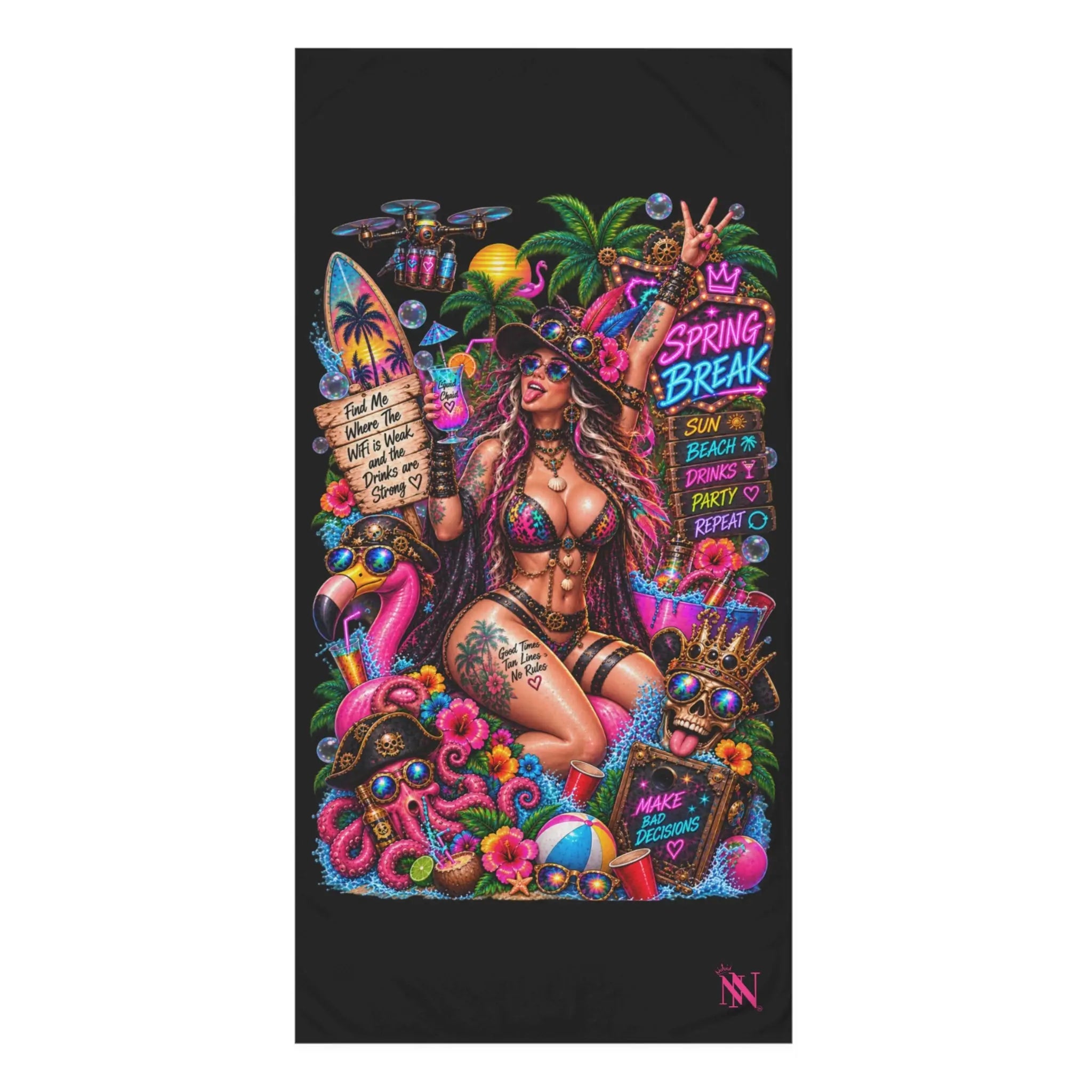 Spring Break Wicked Fantasy XL Sex Towel