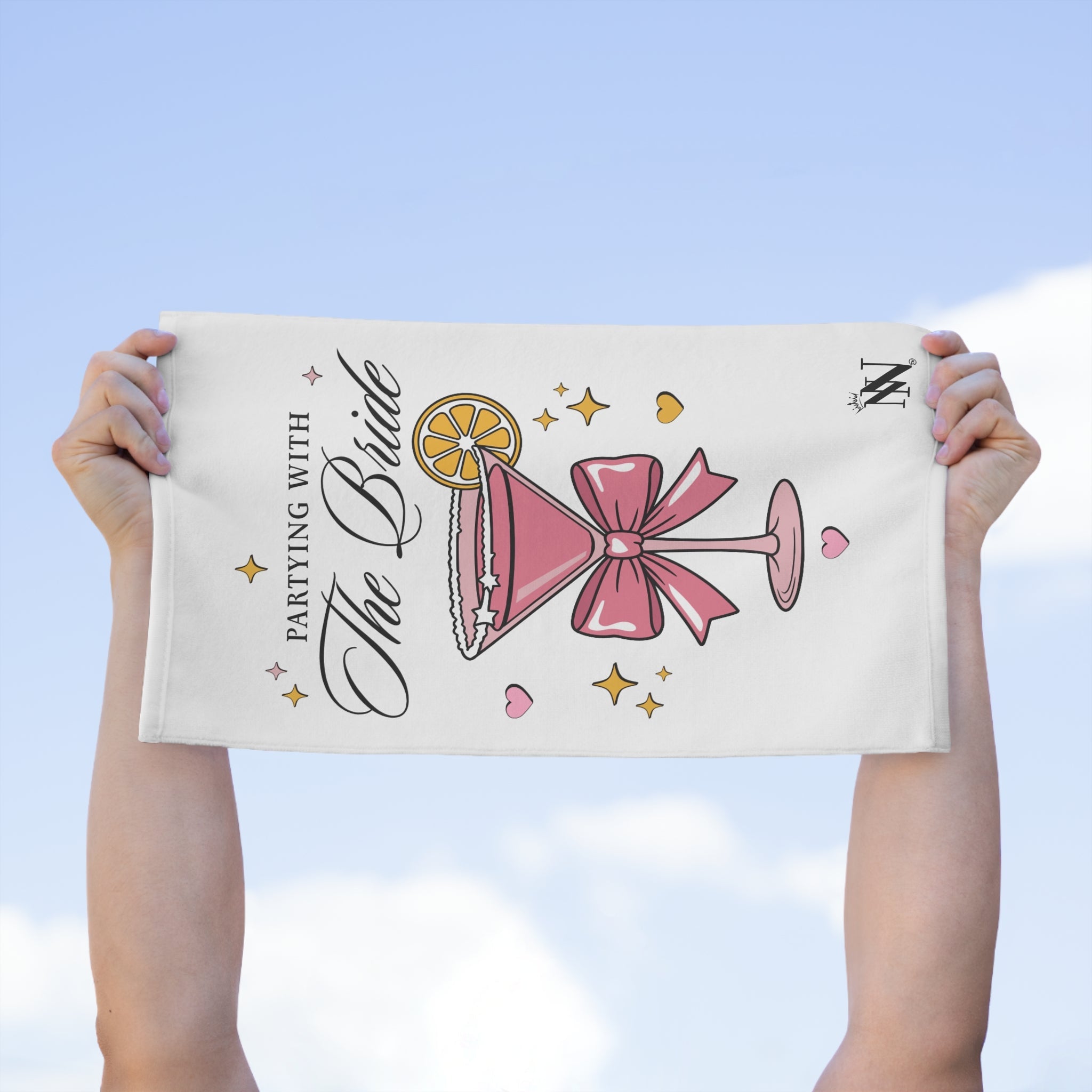 Partying With The Bride Microfiber Towel