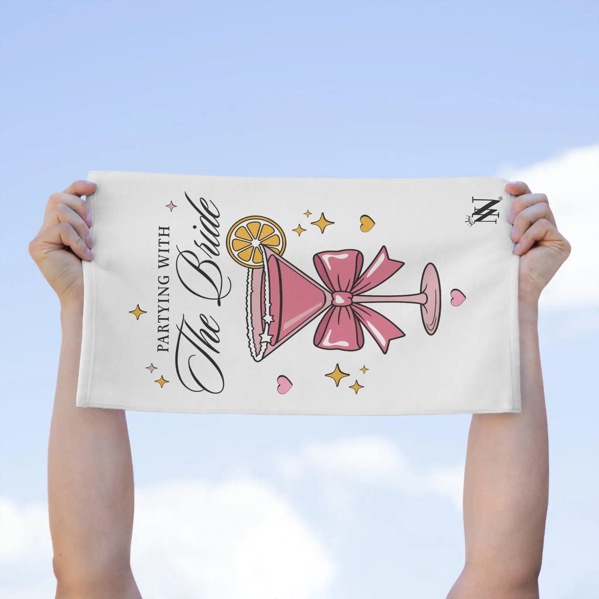 Partying With The Bride Microfiber Towel