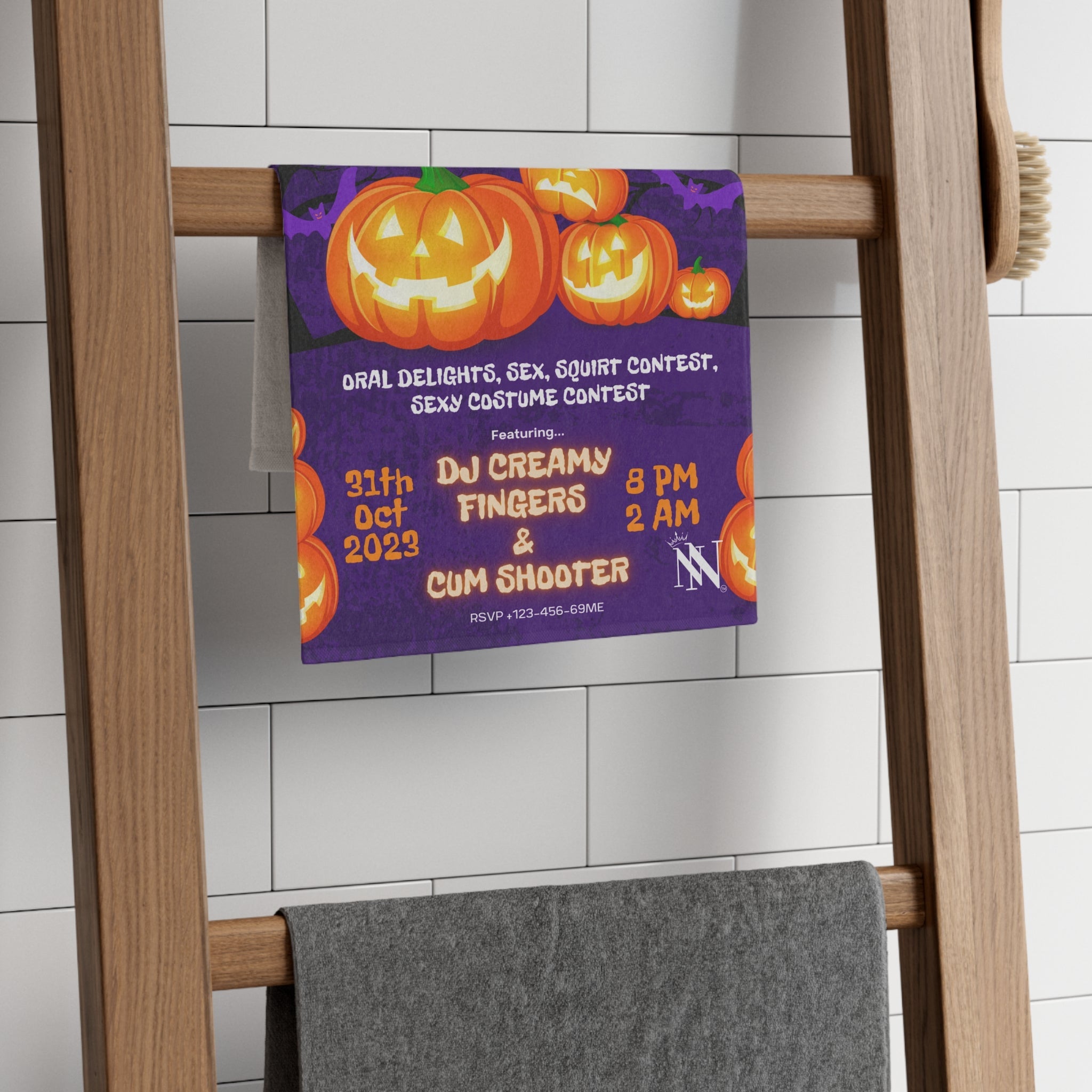 Halloween Cum Crawl | Mix & Match Soft Fun-Flirty Lovers’ Towels