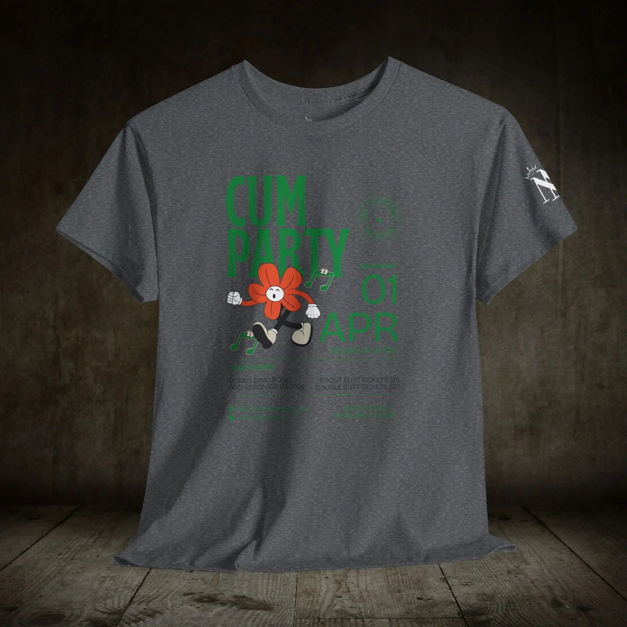Cum Party! | Mix & Match 100% Cotton Unisex Fun-Flirty Lovers’ Tees