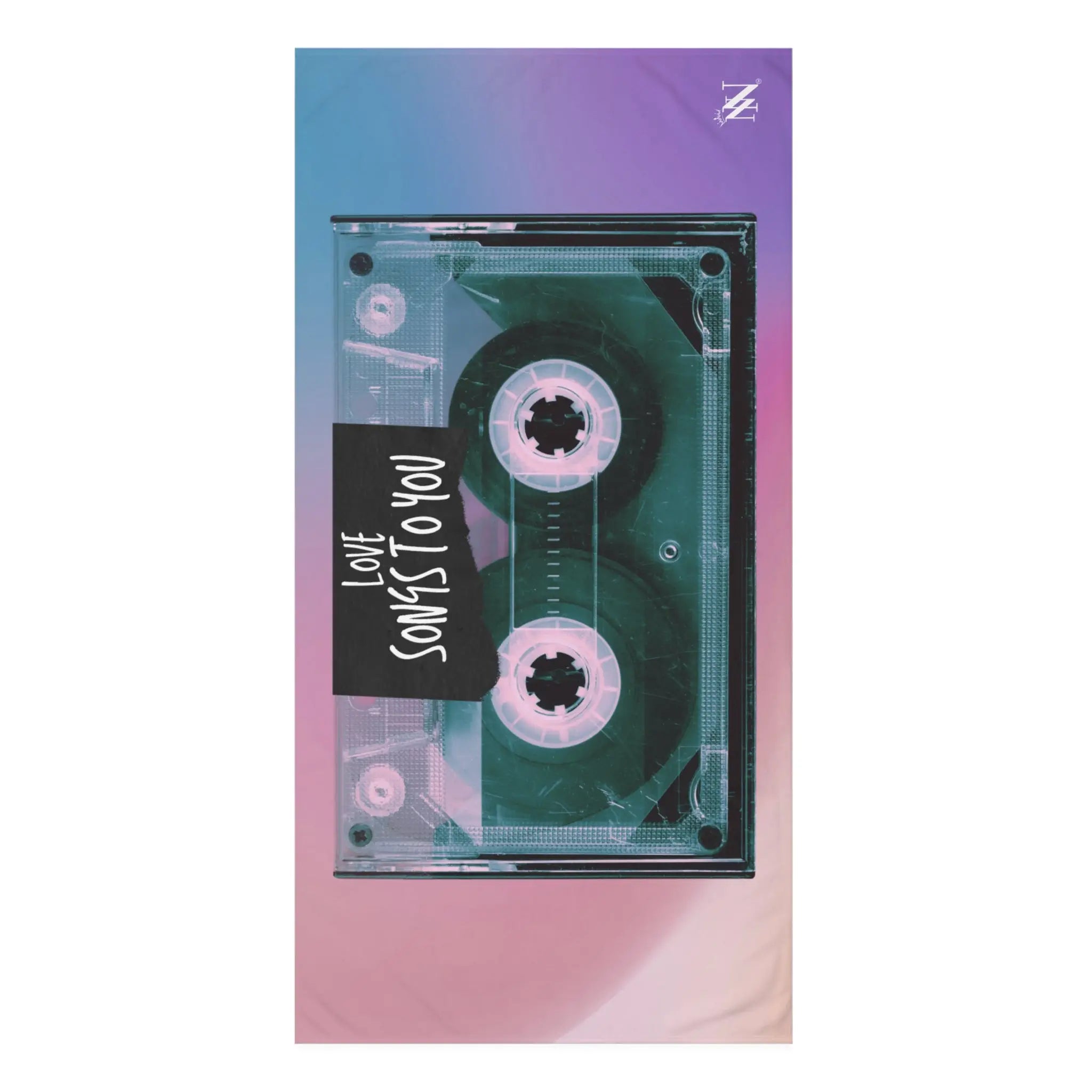 Love Songs to You Cassette Tape Beach Towel