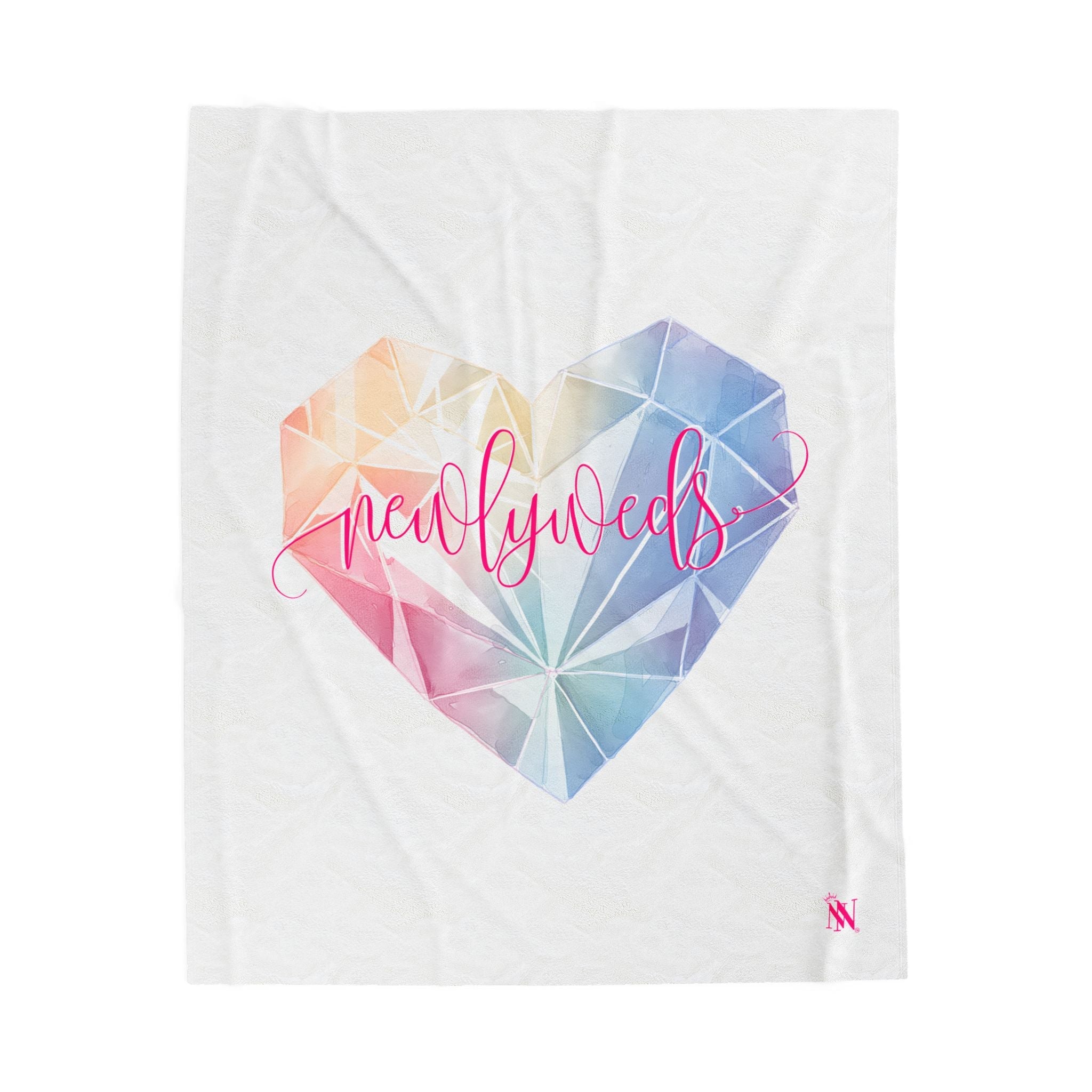 Newlyweds Diamond Heart | Mix & Match Fun-Flirty Lovers’ Blankets