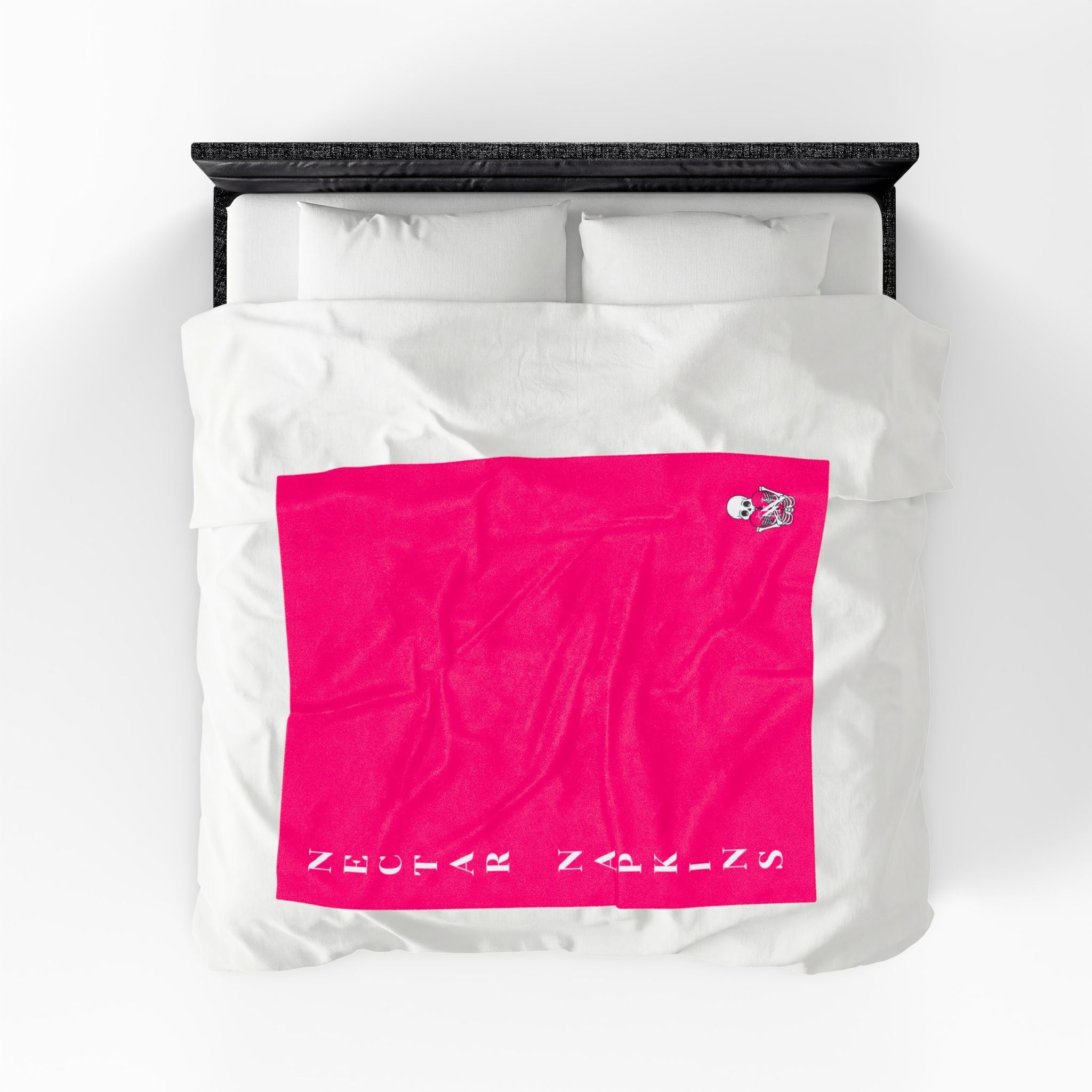 Nectar Napkins Brand Signature Pink | Nectar Napkins Fun-Flirty Lovers’ Blankets