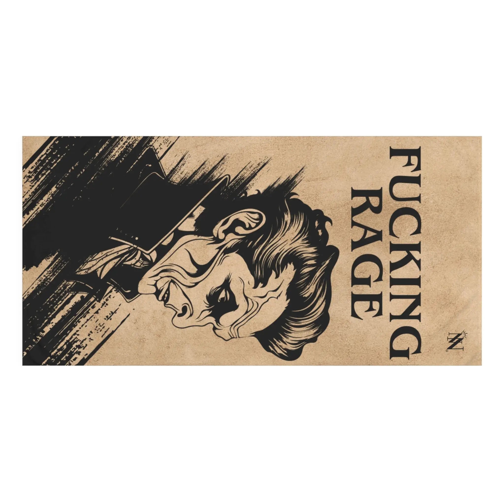 Fucking Rage Vintage Creepy Beach Towel