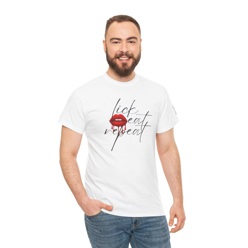 Lick Eat Repeat | Mix & Match Cotton Unisex Fun-Flirty Lovers’ T-Shirts