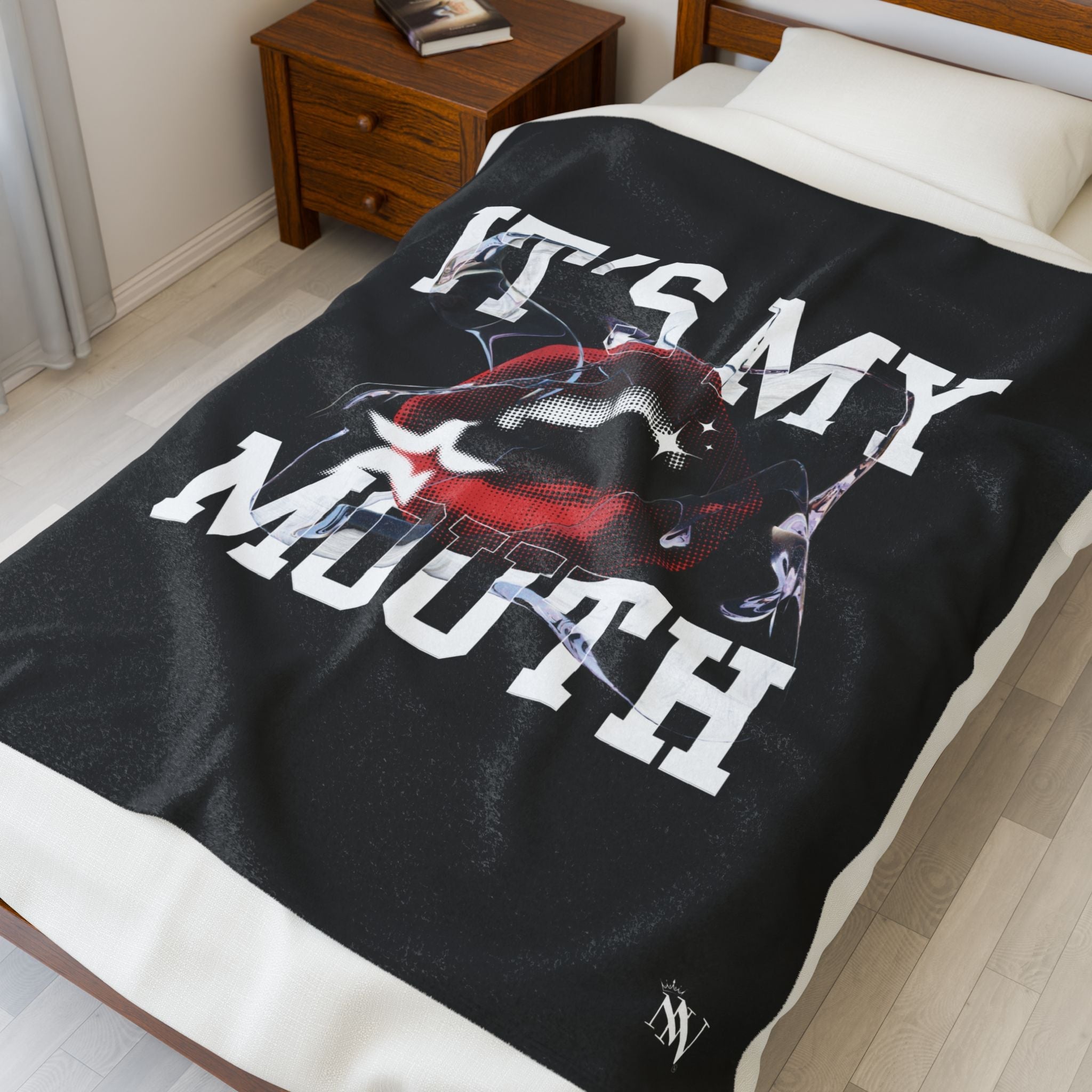 It’s My Mouth | Mix & Match Velveteen Fun-Flirty Lovers’ Blankets