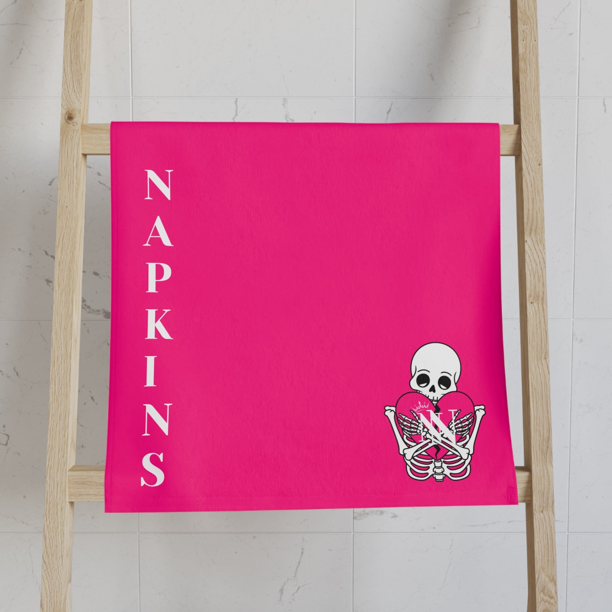 Nectar Napkins Brand Signature Pink | Nectar Napkins Classic Fun-Flirty Lovers’ Towels
