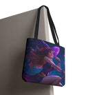 Flying Witch Broomstick Fantasy Women Everyday Weekend Getaway Tote Bag