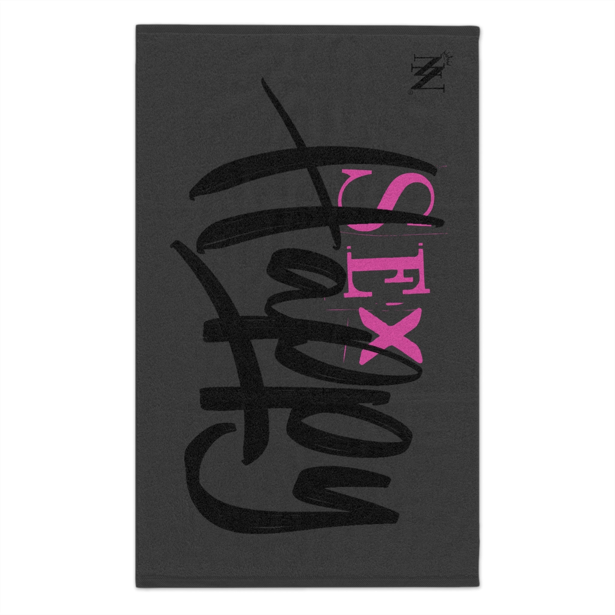 Sex Happy Dark Grey | Mix & Match Soft Fun-Flirty Lovers’ Towels