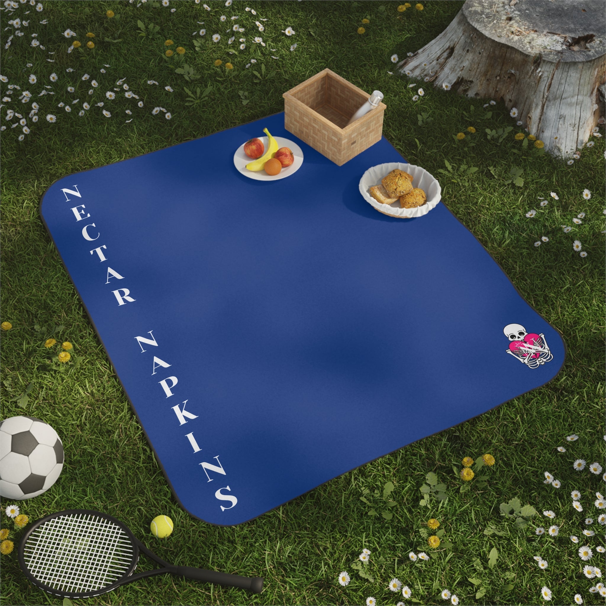 Nectar Napkins Brand Blue Water-Resistant Sex Blanket