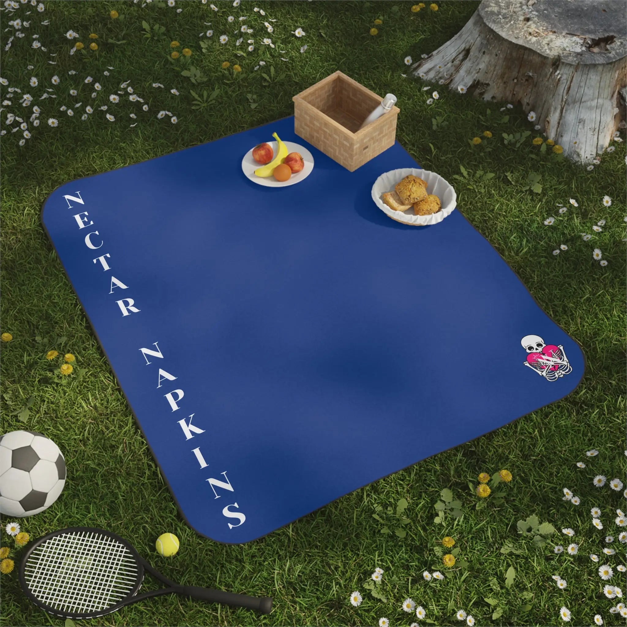 Nectar Napkins Brand Blue Water-Resistant Sex Blanket
