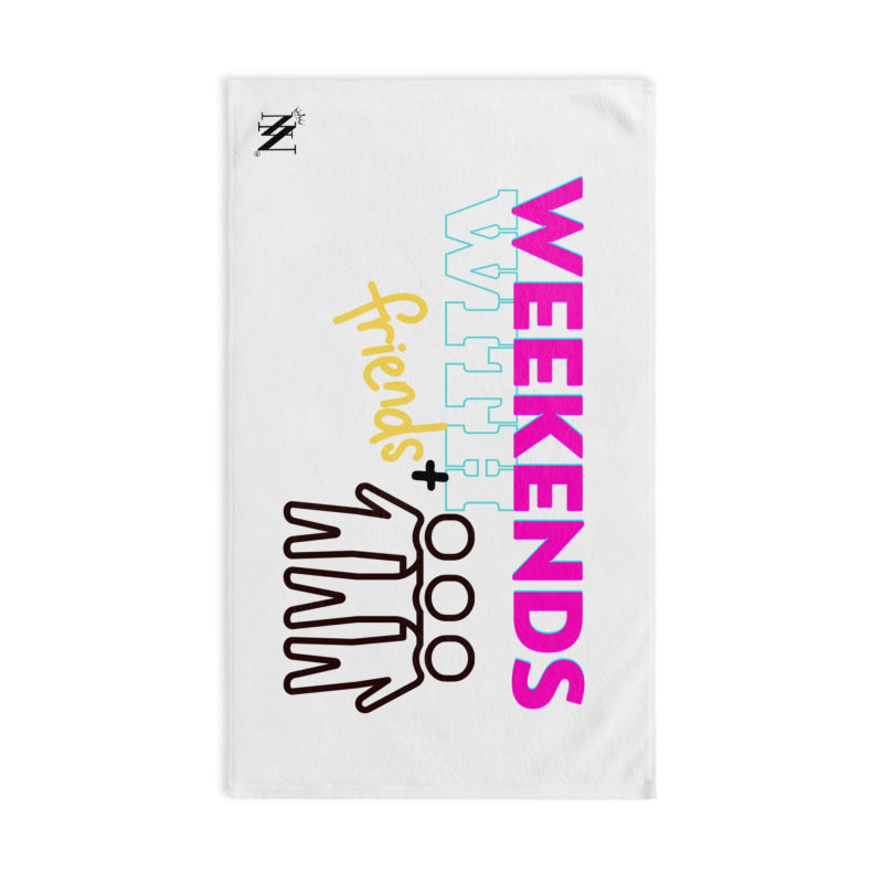 Weekends+ With Friends White | Mix & Match Classic Fun-Flirty Lovers’ Towels