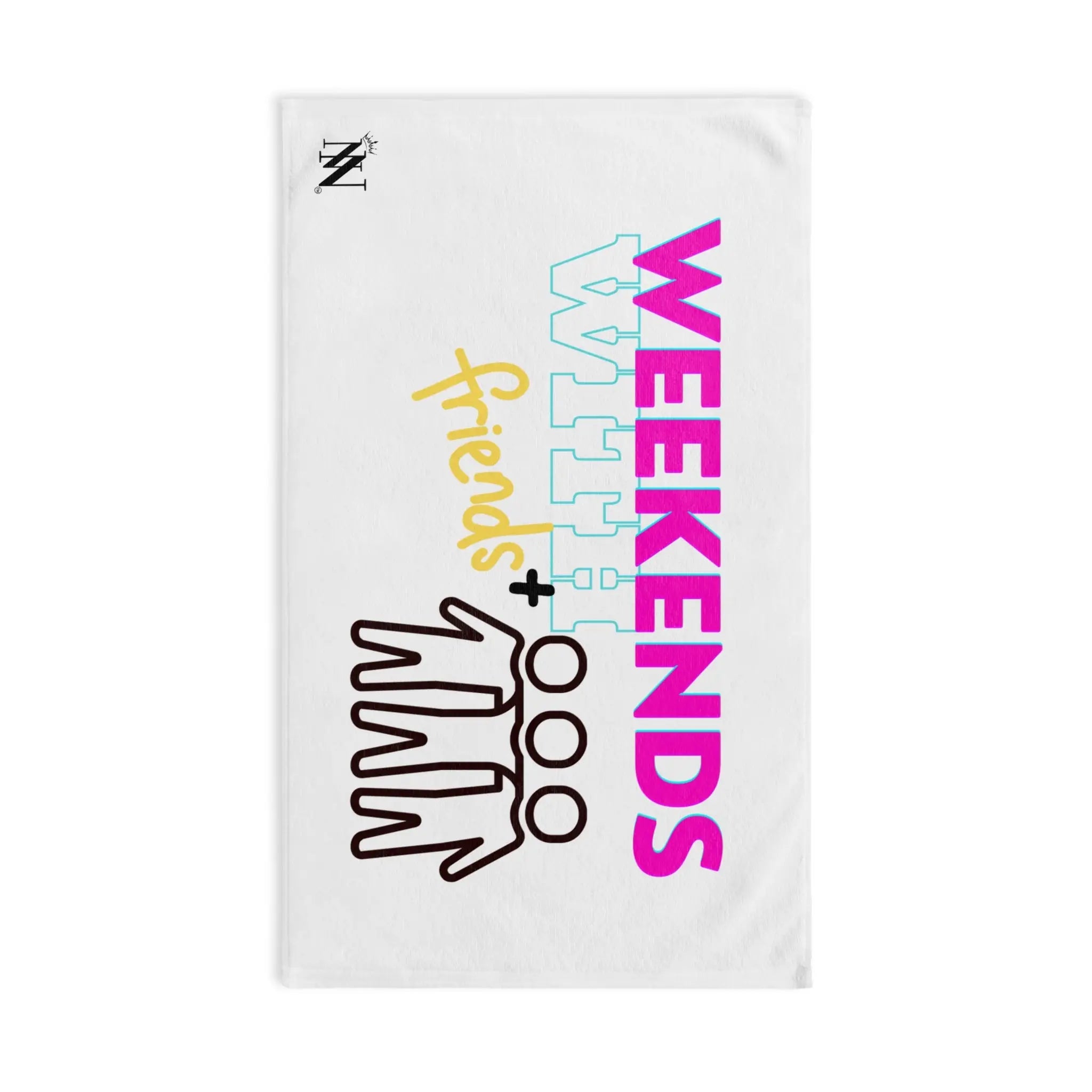 Weekends+ With Friends White | Mix & Match Classic Fun-Flirty Lovers’ Towels