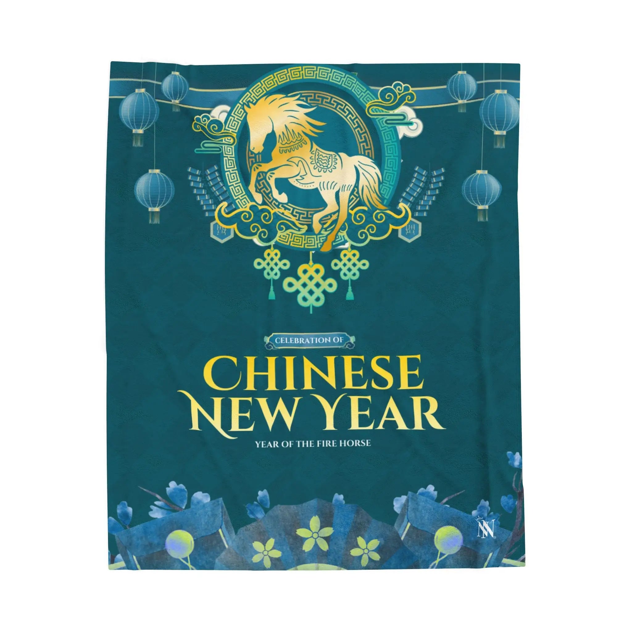 Celebration of Chinese New Year Lovers’ Silky Soft Blanket