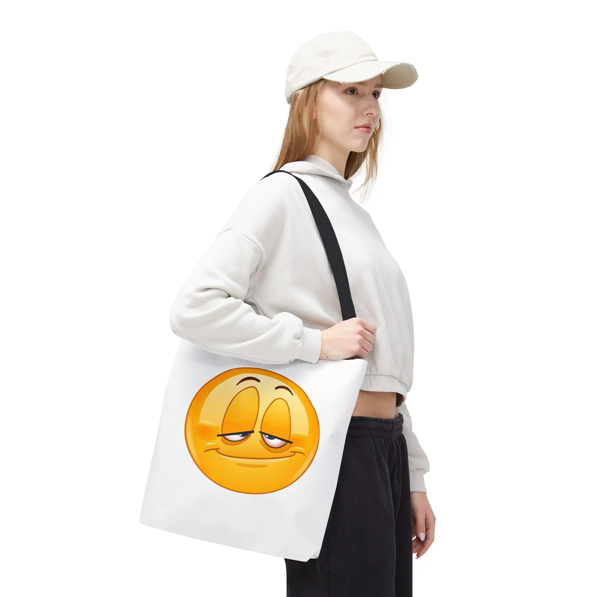 Happily Stoned Emoji Tote Bag