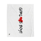 Girl Loves Boy! | Mix & Match Velveteen Fun-Flirty Lovers’ Blankets