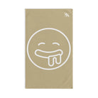 Drooling Emoji Gold | Mix & Match Classic Fun-Flirty Lovers’ Towels