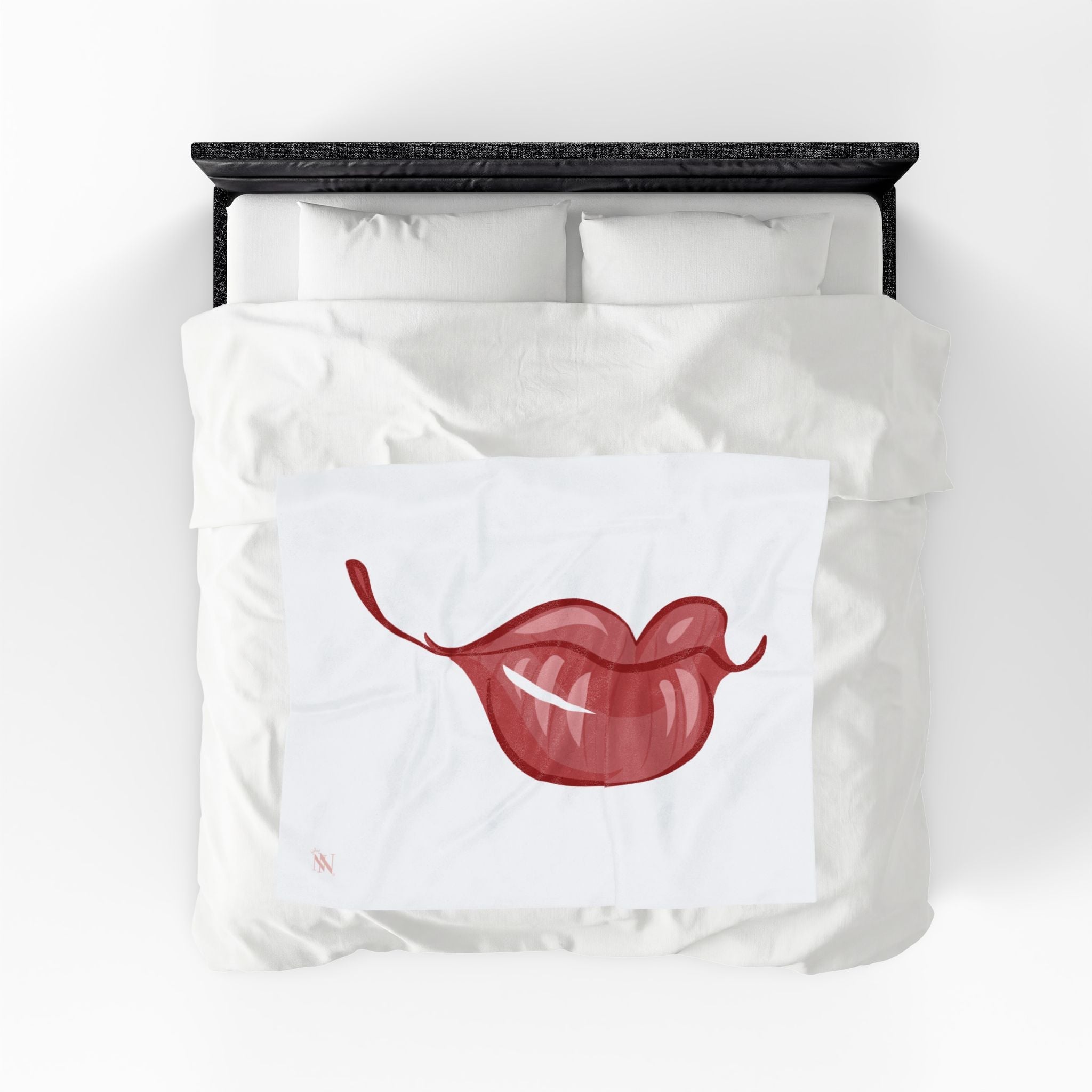 With A Smile Couple Romantic Gifts Silky Soft Love Blanket