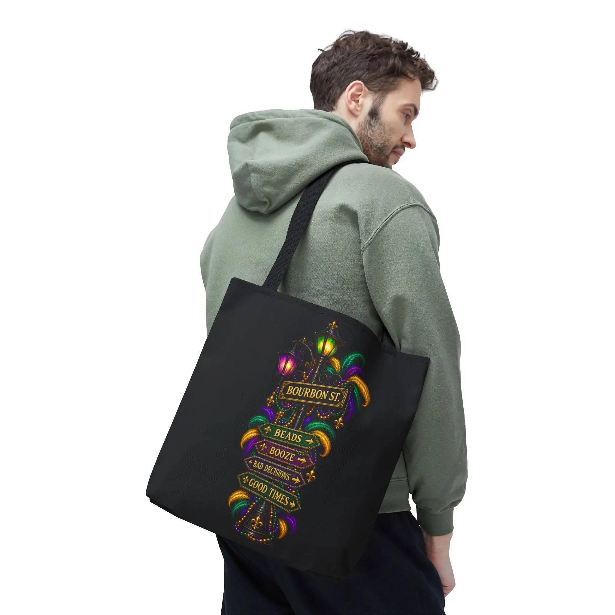 Bourbon St. Sign Bad Decisions Tote Bag