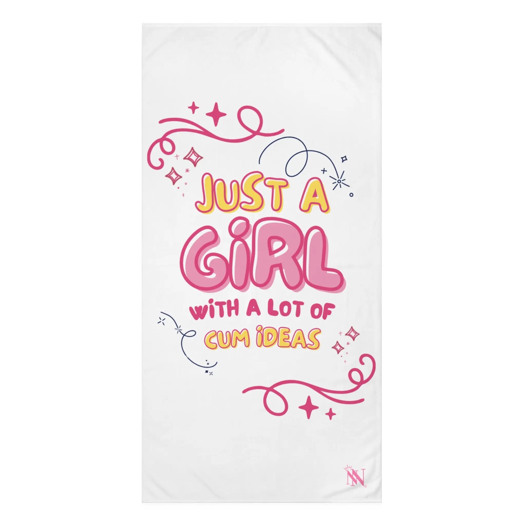 Just a Girl Cum Ideas Extra Large Towel