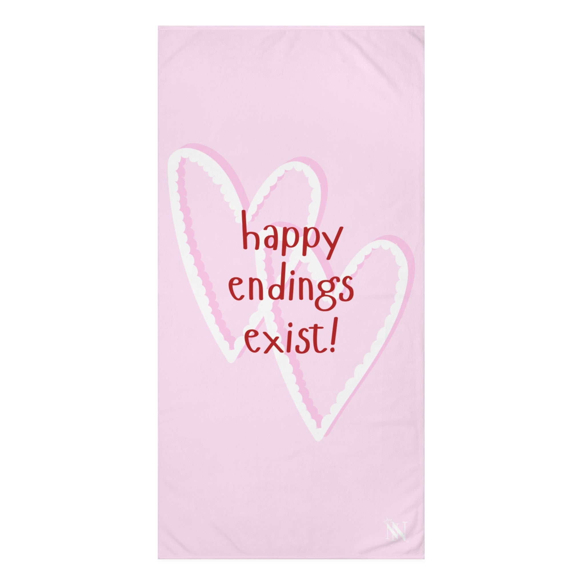 Happy Endings Exist! Two Hearts | Mix & Match XL Fun-Flirty Lovers’ Towels