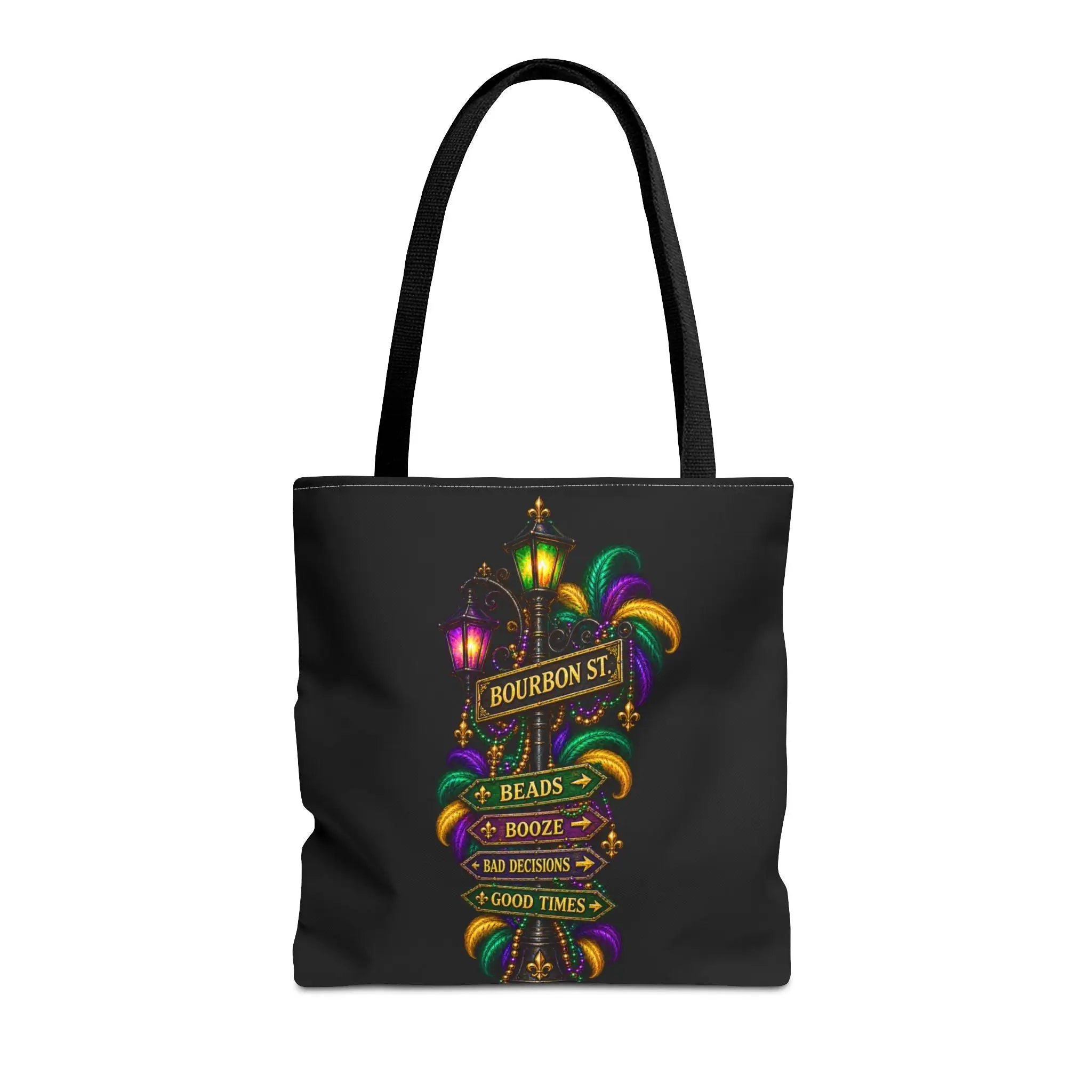 Bourbon St. Sign Bad Decisions Tote Bag