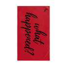 What Happened? Red Cum Towel