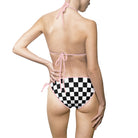 Black & White Checkered | Mix & Match Fun-Flirty Lovers’ String Bikinis