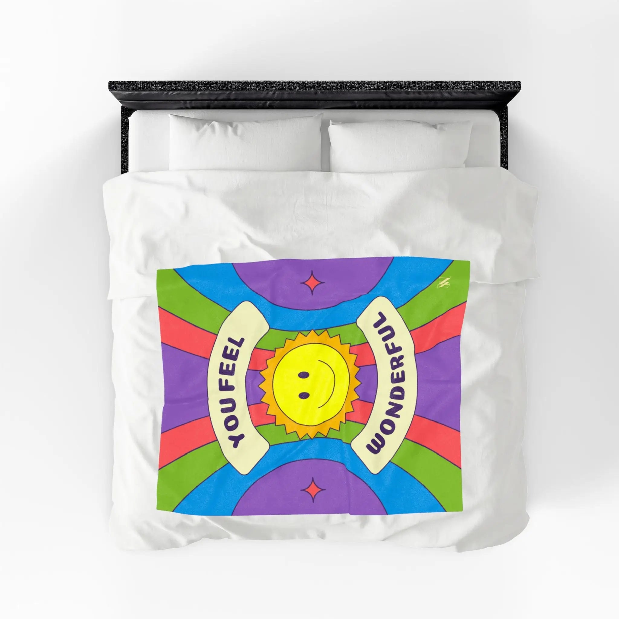 You Feel Wonderful Retro Blanket