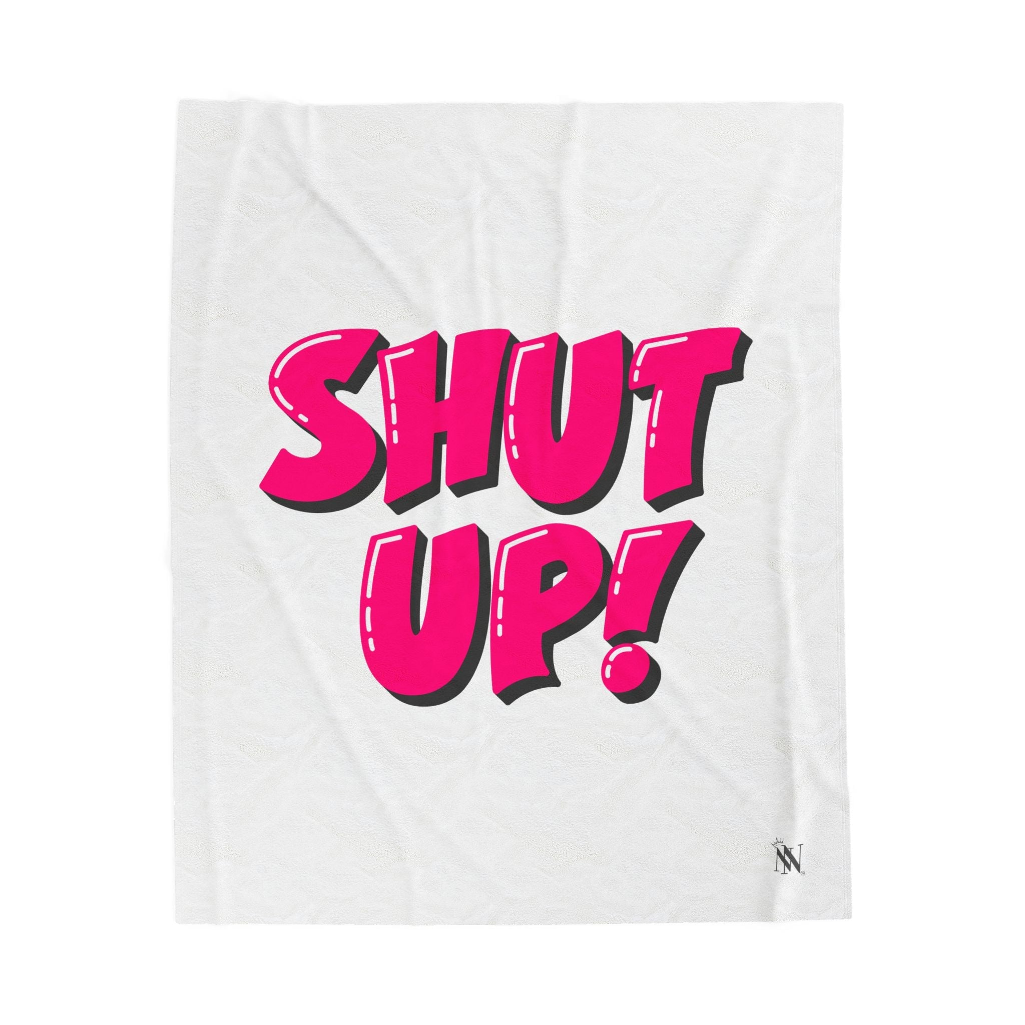 Shut Up! | Mix & Match Velveteen Fun-Flirty Lovers’ Blankets