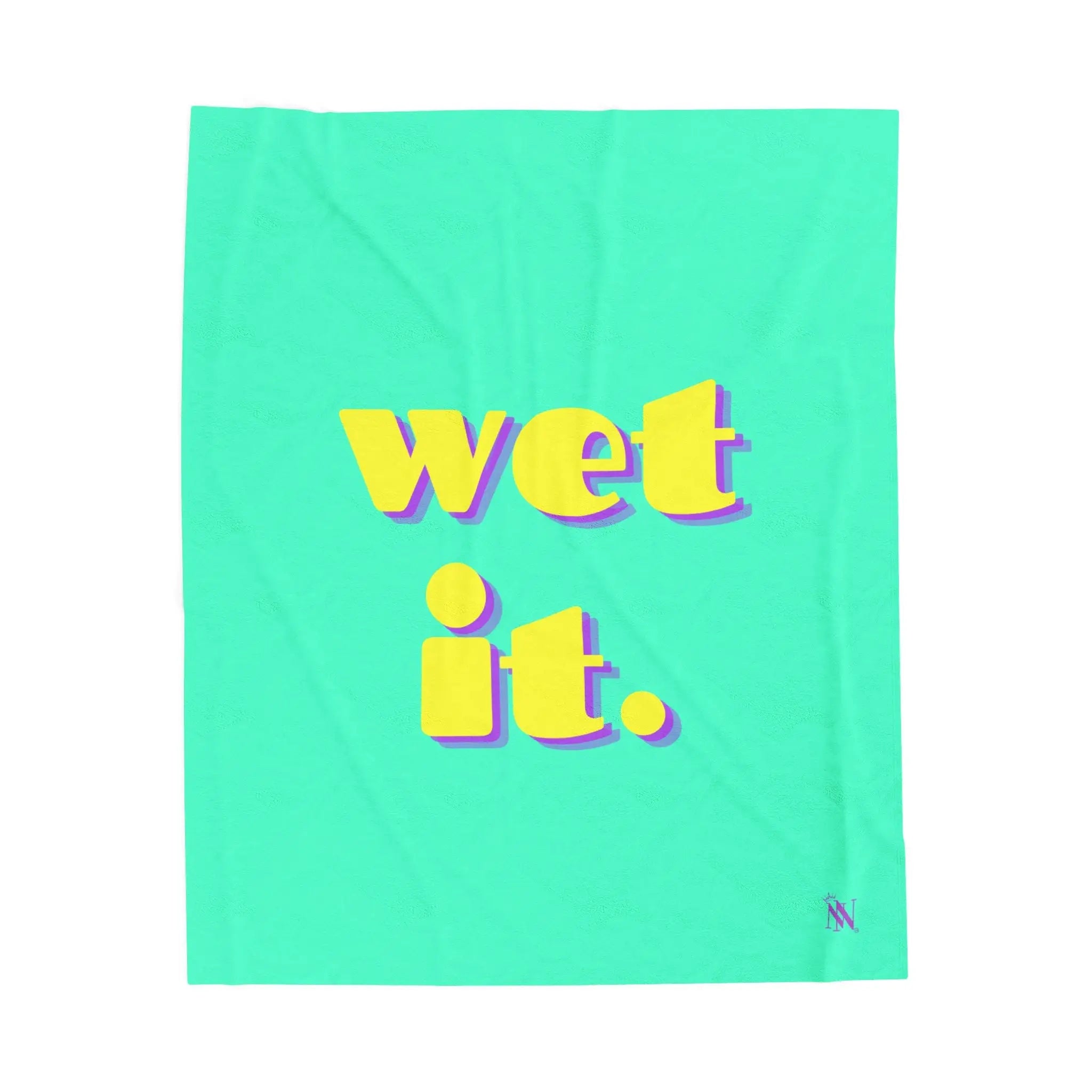 wet it. | Mix & Match Velveteen Fun-Flirty Lovers’ Blankets