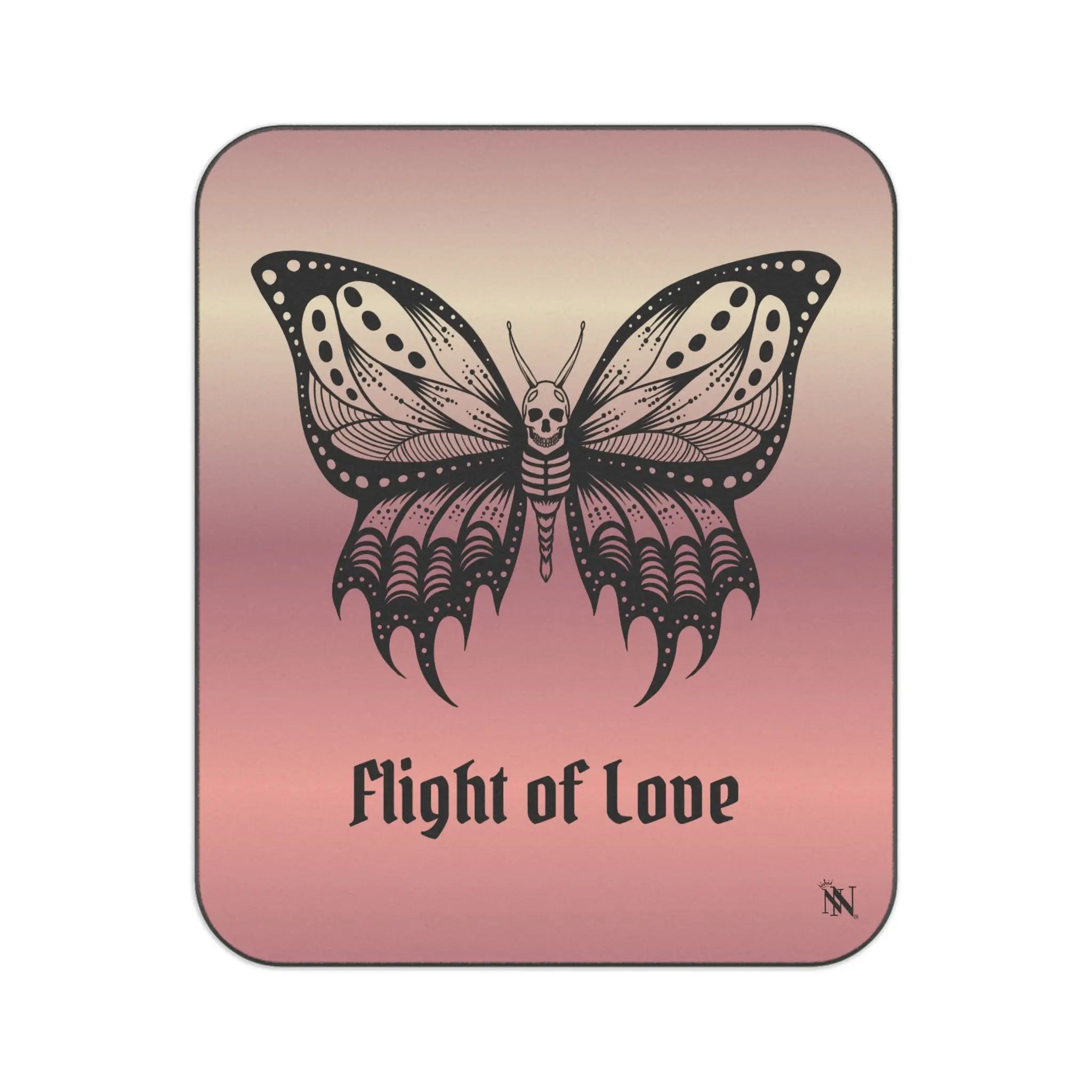 Flight of Love Skull Butterfly Sex Blanket