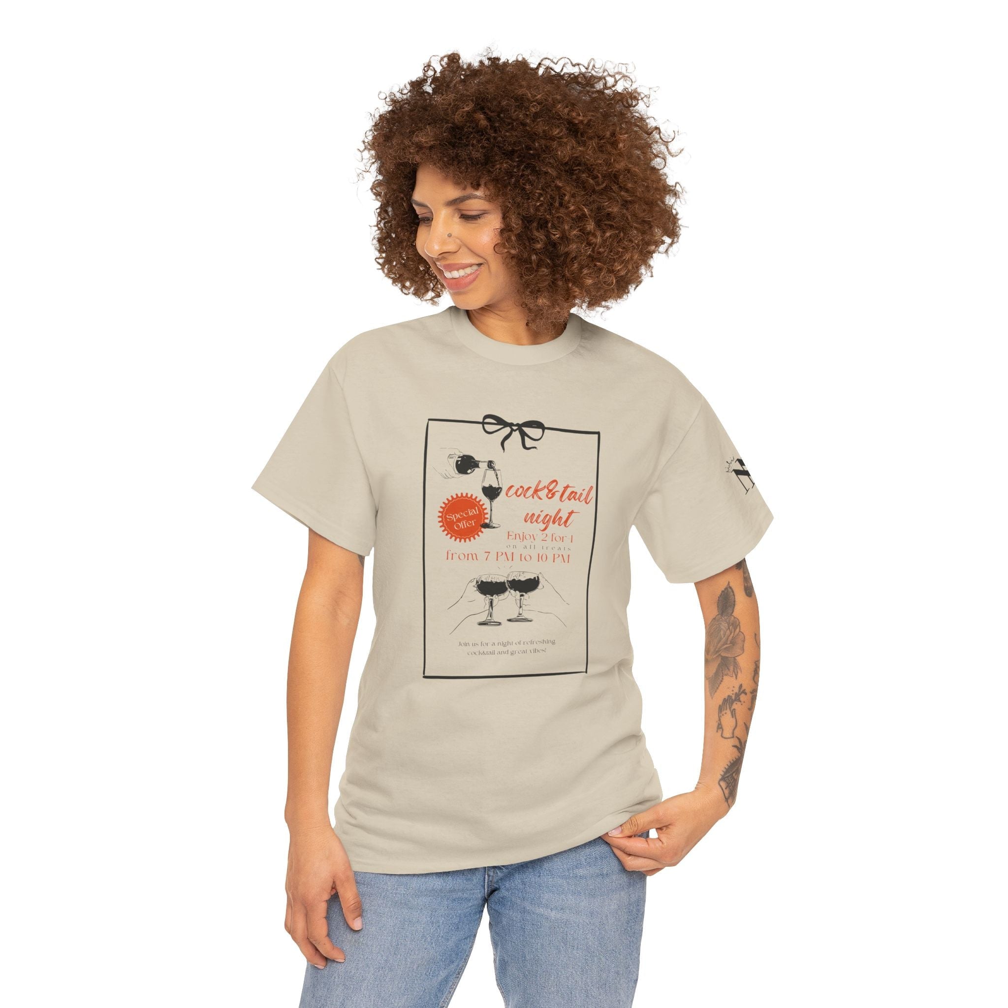 Cock & Tail Night | Mix & Match Cotton Unisex Fun-Flirty Lovers’ T-Shirts