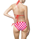Signature Pink White Checkered | Mix & Match Fun-Flirty Lovers’ String Bikinis