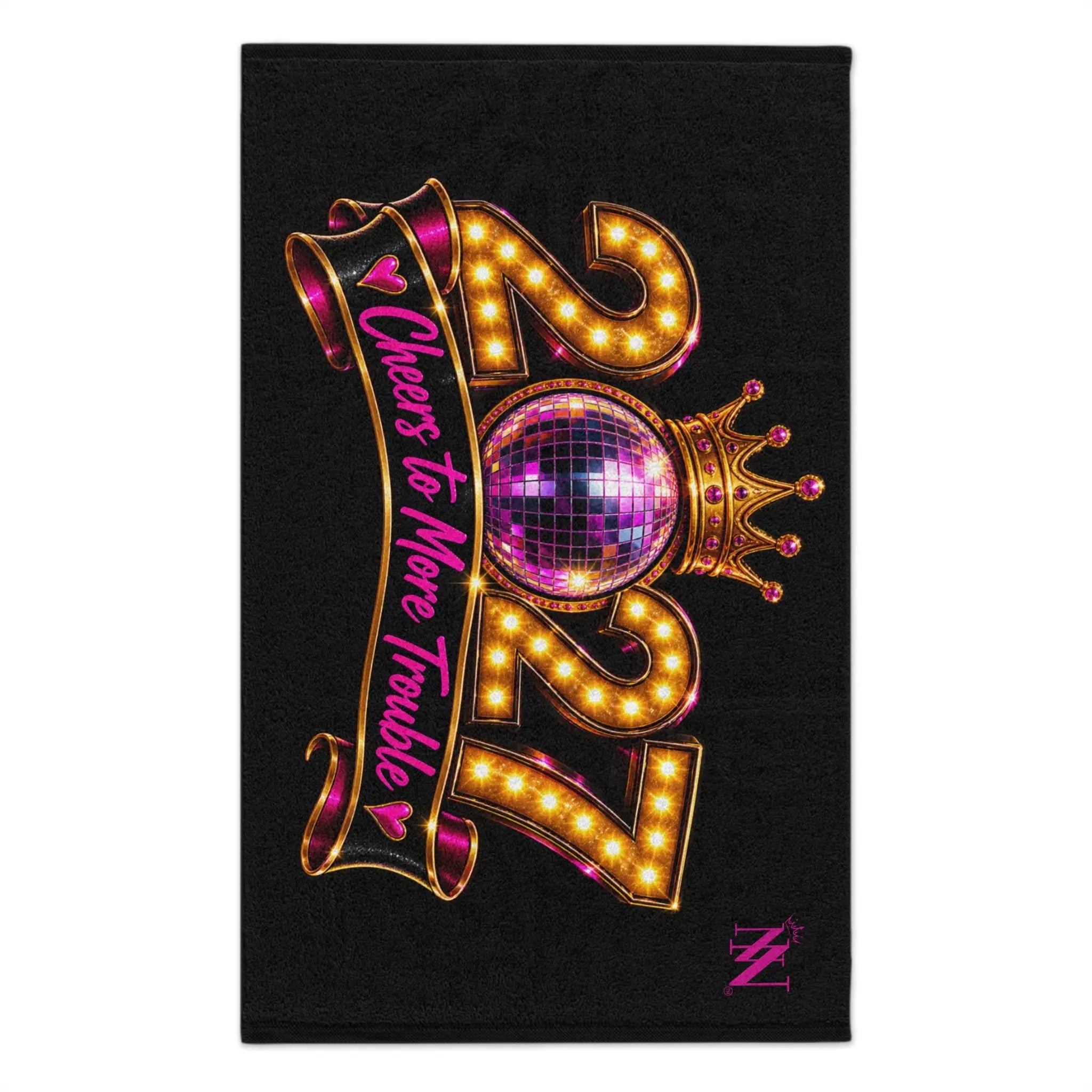 Cheers to More Trouble New Years | Nectar Napkins Fun-Flirty Lovers’ Towels
