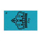 Large Crown King Teal | Mix & Match Classic Fun-Flirty Lovers’ Towels