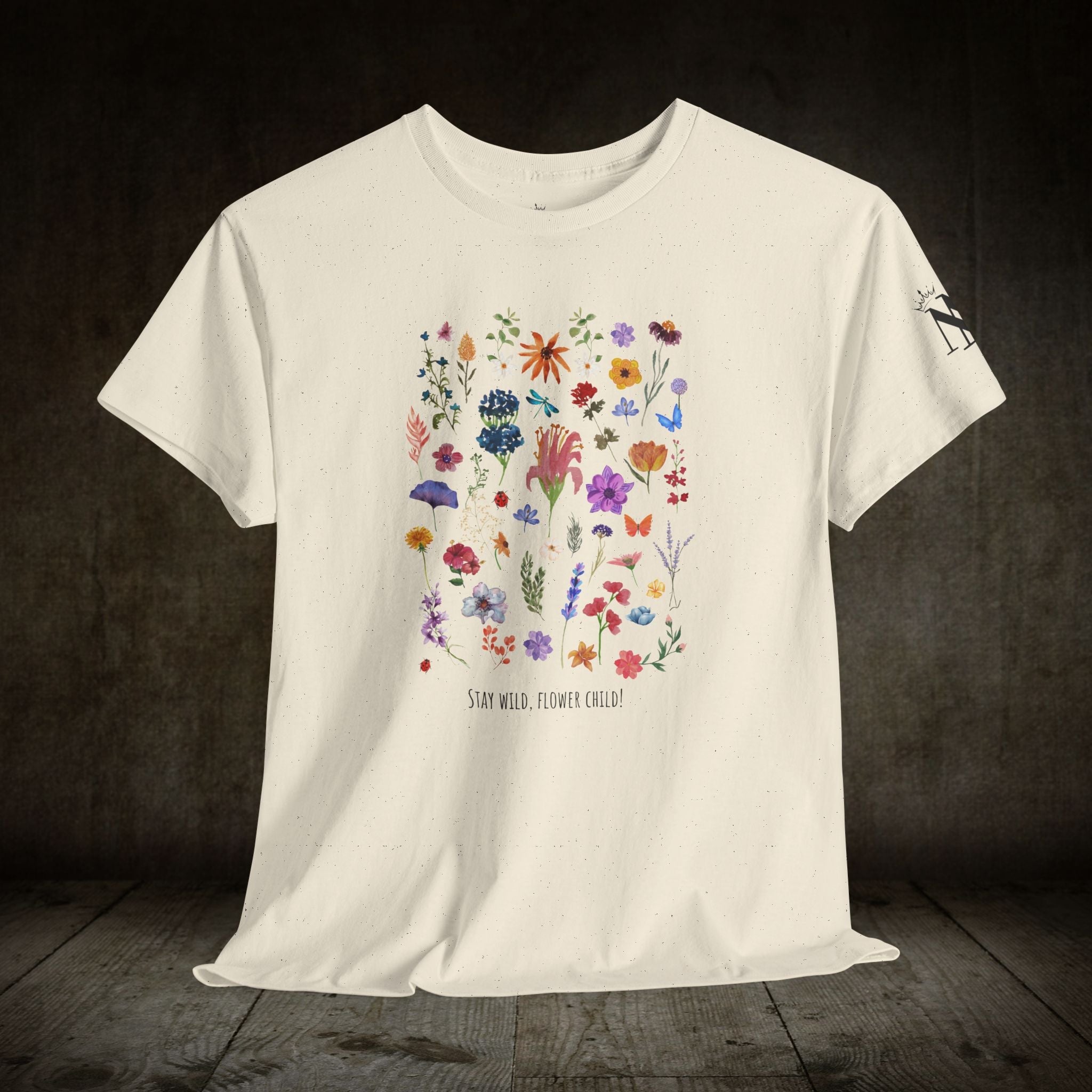 Stay Wild Flower Child! | Mix & Match Cotton Unisex Fun-Flirty Lovers’ T-Shirts