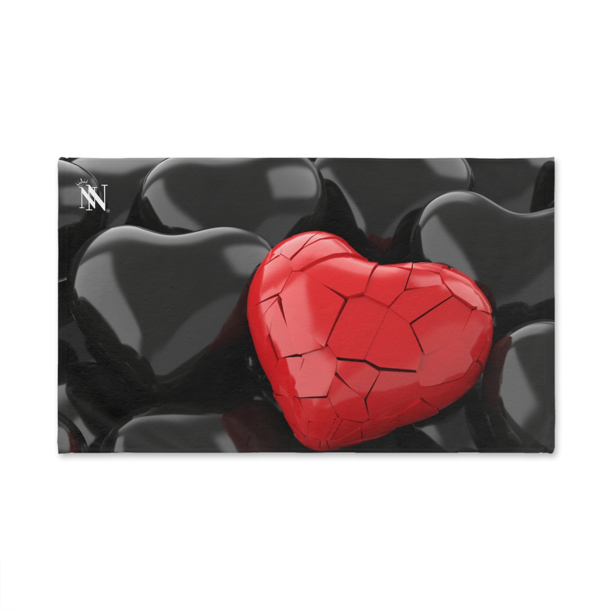 Shattered Red Rock Heart 3D Print | Mix & Match Original Fun-Flirty Lovers’ Towels