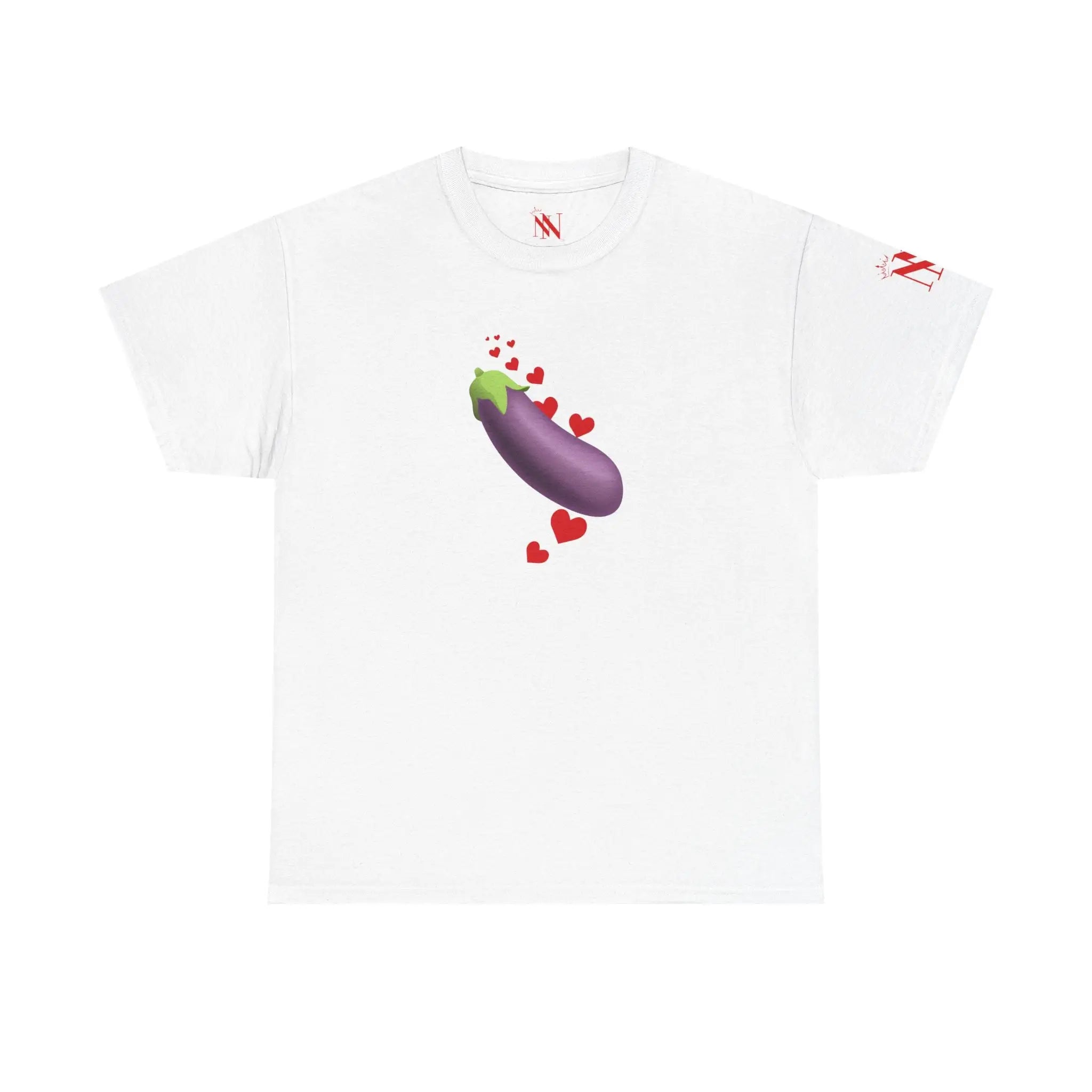 Eggplant Love Emoji | Mix & Match 100% Cotton Unisex Fun-Flirty Lovers’ Tees