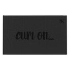 Cum On... Dark Grey | Mix & Match Soft Fun-Flirty Lovers’ Towels