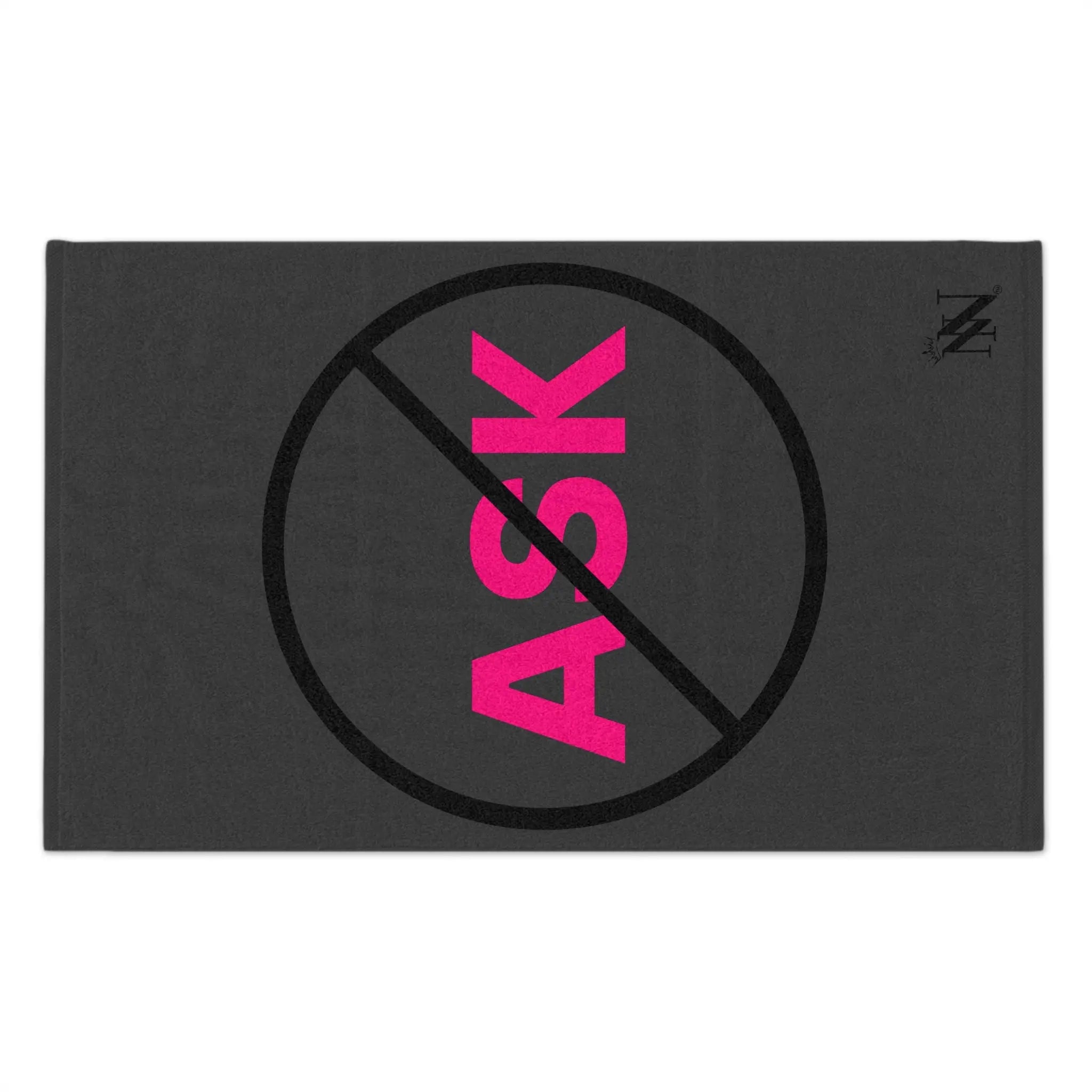 Don’t Ask Dark Grey | Mix & Match Soft Fun-Flirty Lovers’ Towels