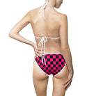Signature Pink Black Checkers | Mix & Match Fun-Flirty Lovers’ String Bikinis