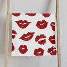 Red Kiss Lips Smoochie | Mix & Match Classic Fun-Flirty Lovers’ Towels
