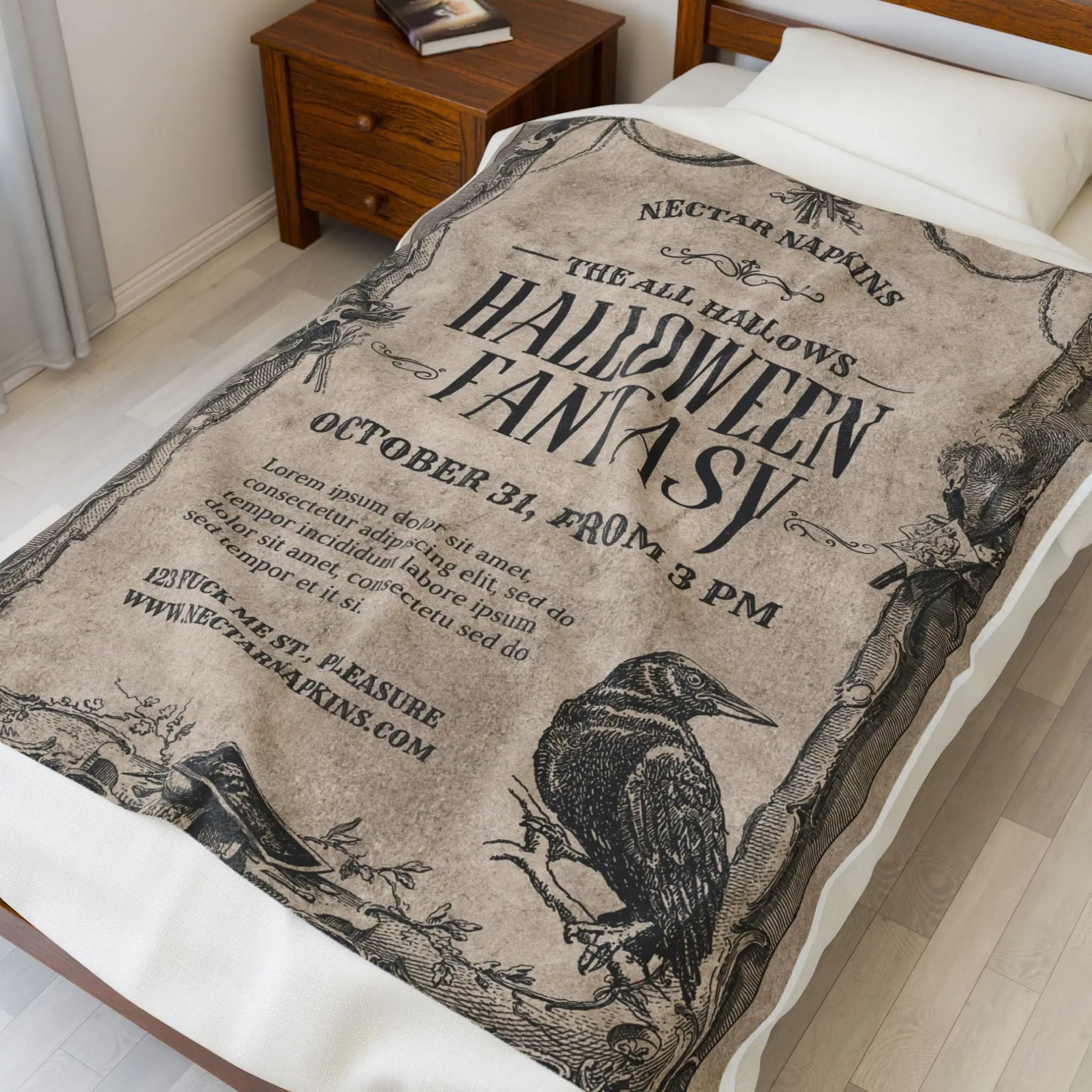 Halloween Fantasy | Mix & Match Velveteen Fun-Flirty Lovers’ Blankets