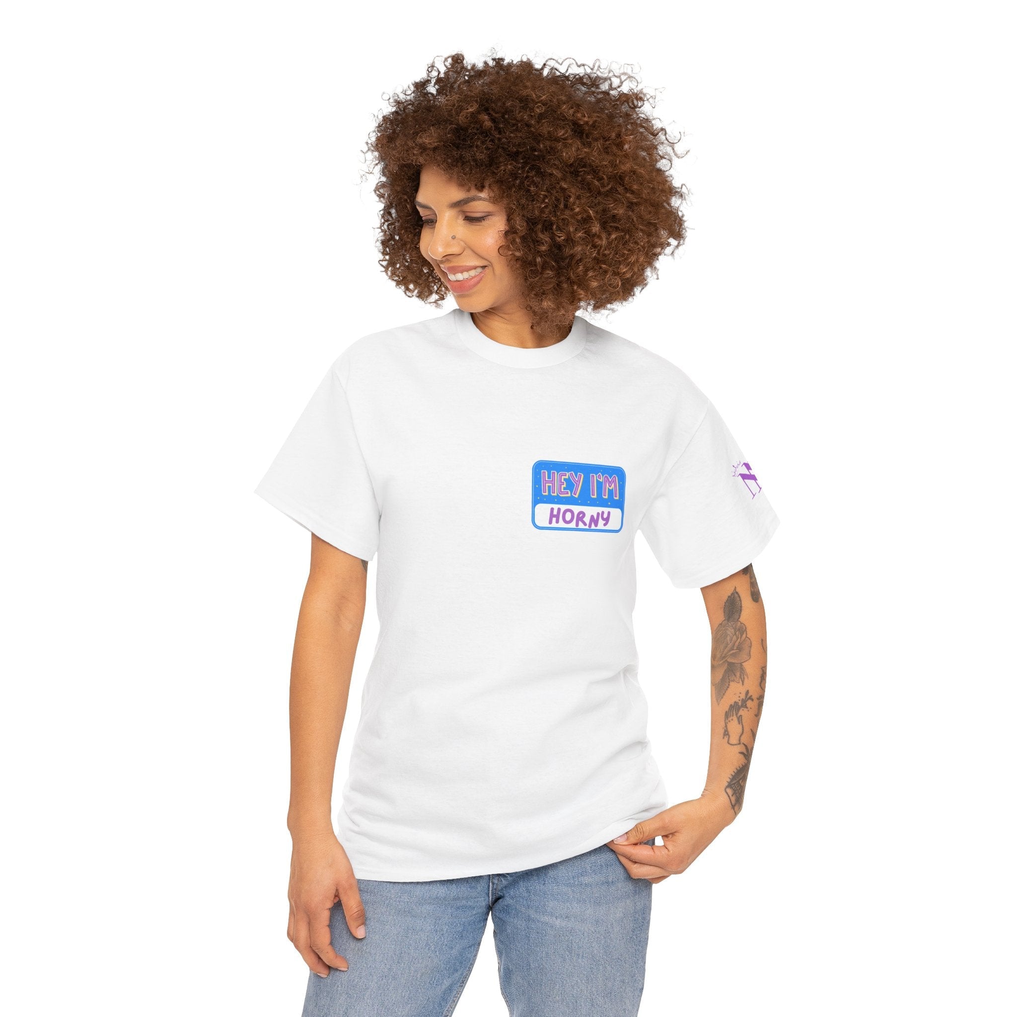 Hey I’m Horny | Mix & Match 100% Cotton Unisex Fun-Flirty Lovers’ Tees