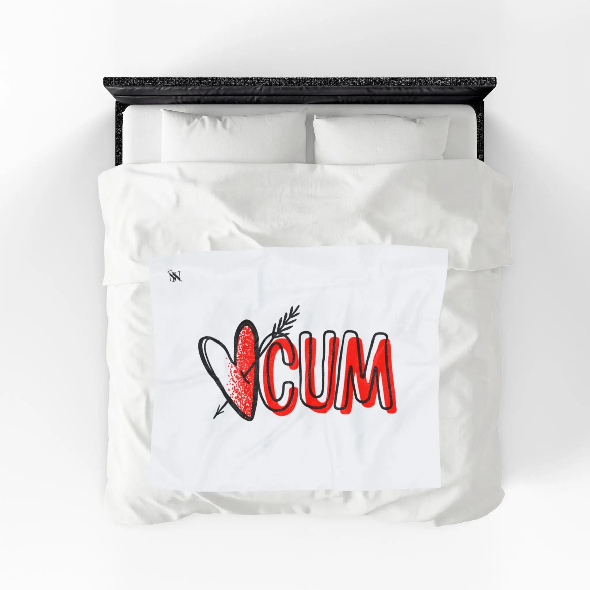 Heart Arrow Cum Romantic Lovers Gifts Blanket