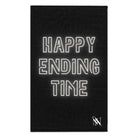 Happy Ending Time Black Mix & Match Soft Sex Towels | Naughty Lovers’ Gifts